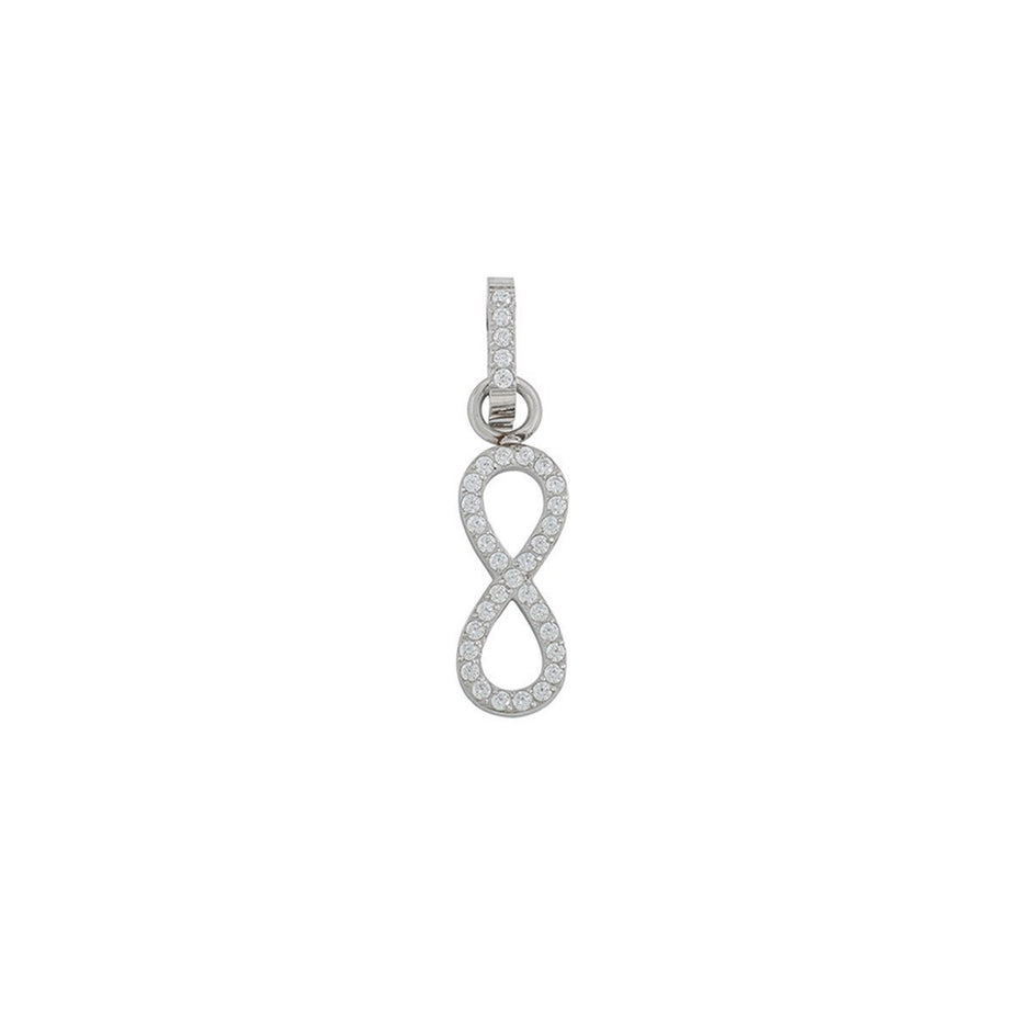 Charm Pendent infini avec zirconia