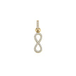Charm Pendent infini avec zirconia