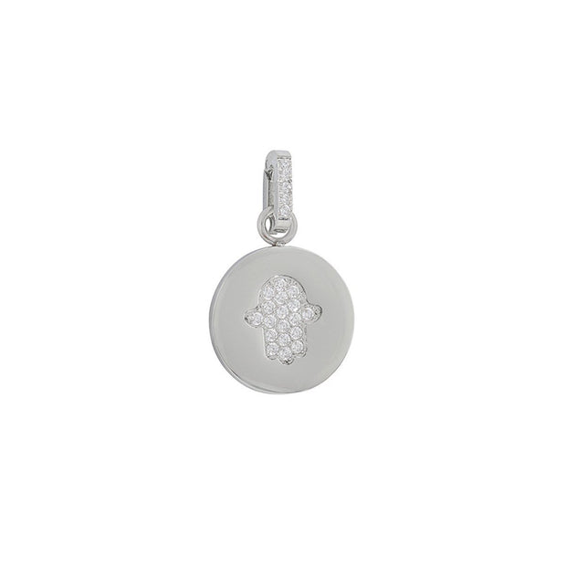 Charm Pendent main avec zirconia