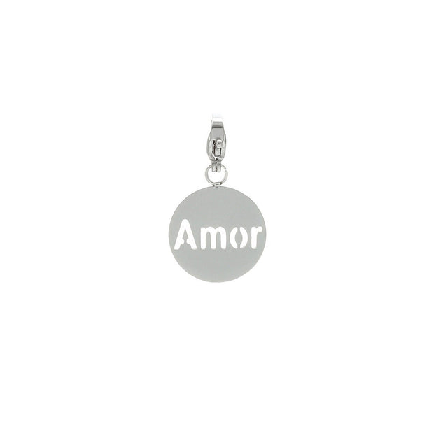 Charm Pendent avec le mot Amor