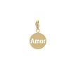 Charm Pendent avec le mot Amor