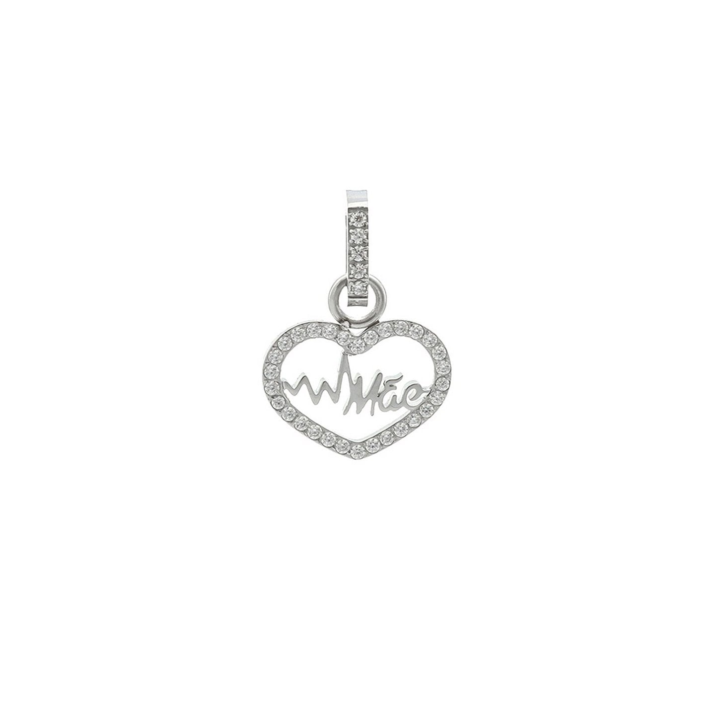 Charm Pendent cœur et Mãe