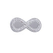 Épingle avec l'infini et zircones