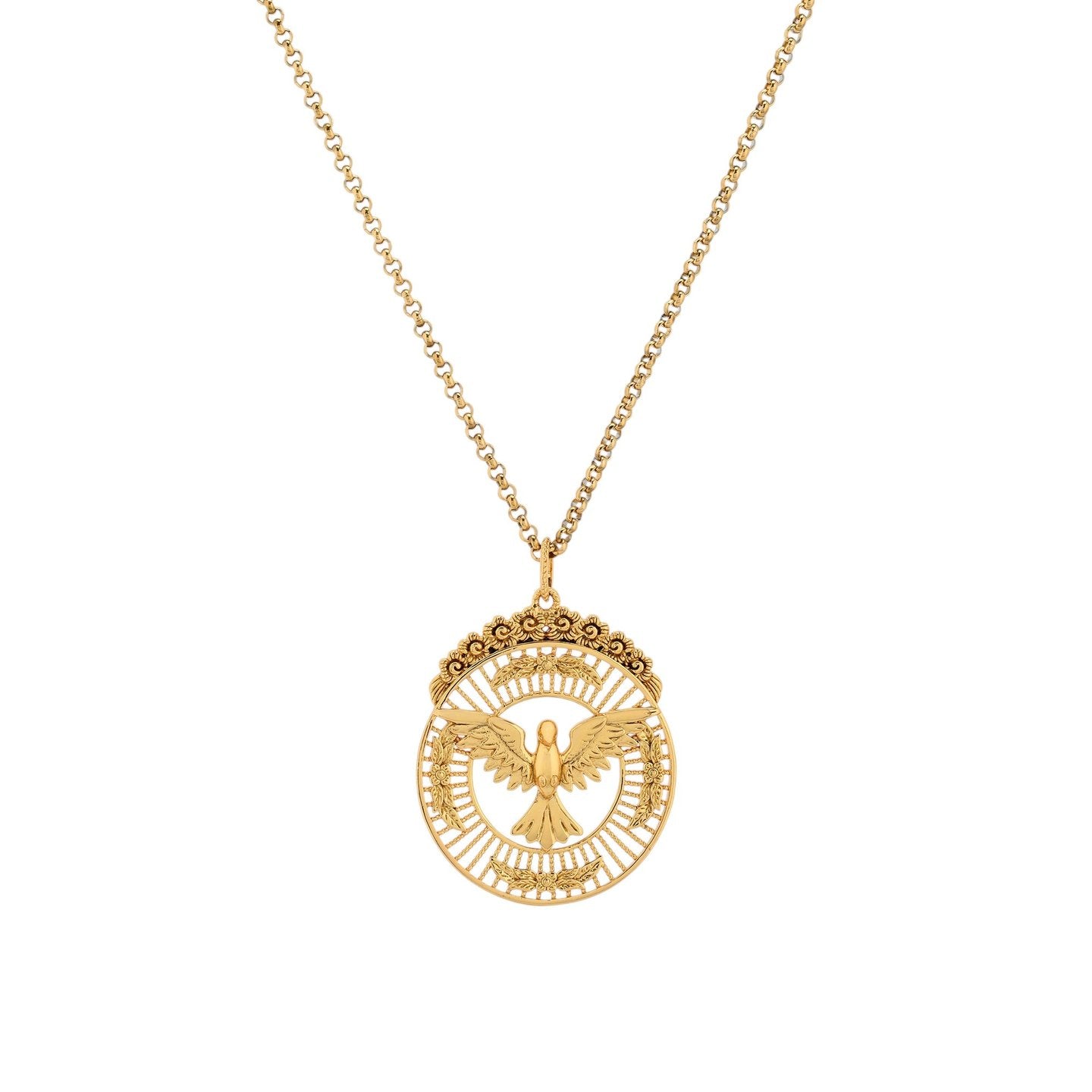 Collier semi précieuse oiseau