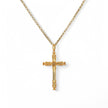 Collier semi précieuse filigrane crucifix