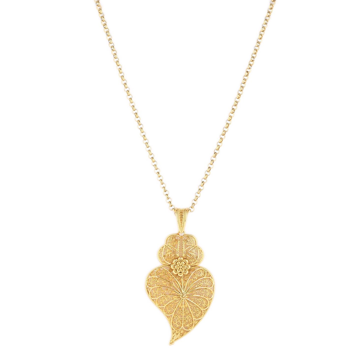 Collier traditionnel coração de viana tournesol