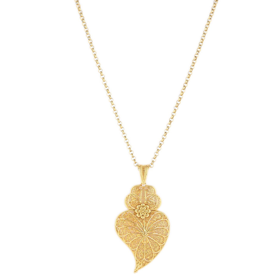 Collier traditionnel coração de viana tournesol