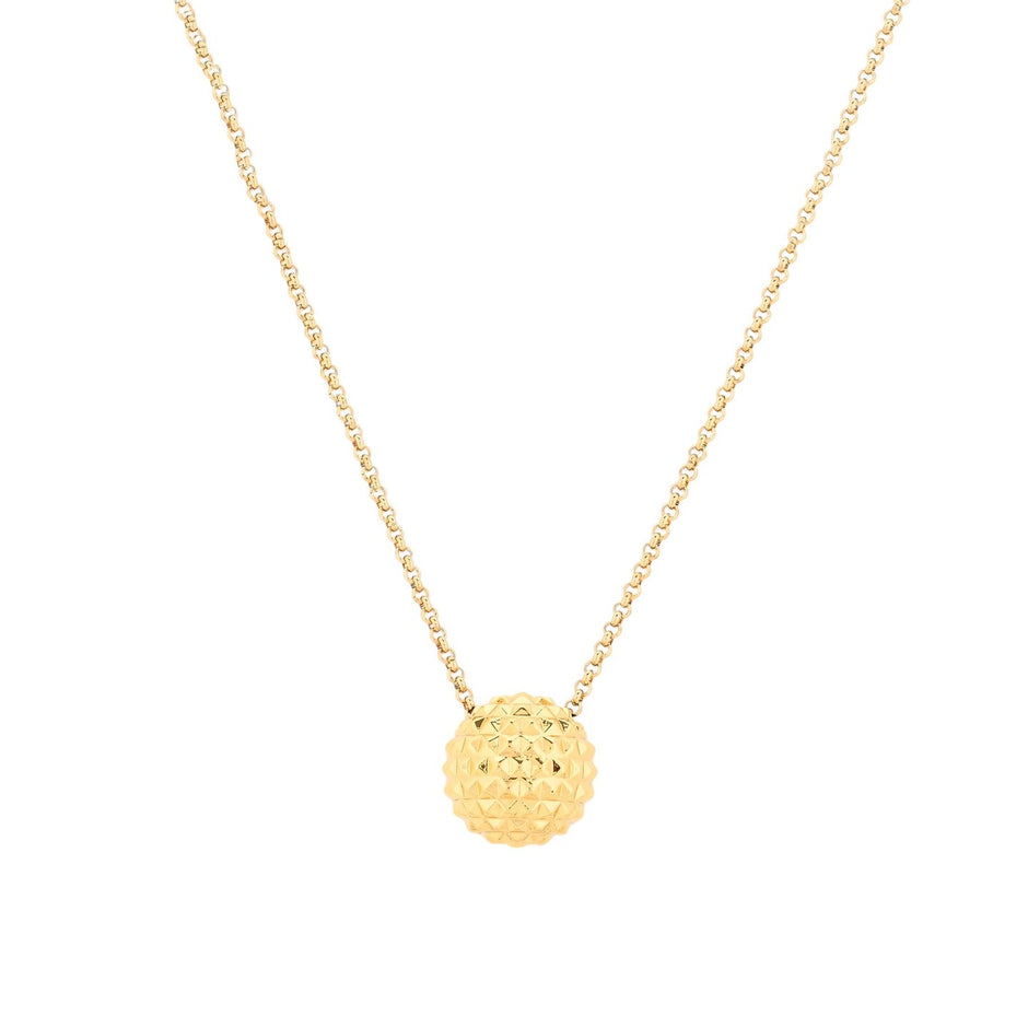 Collier pendentif texturé semi précieuse