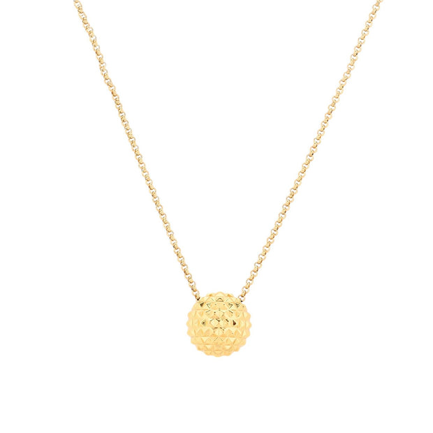 Collier pendentif texturé semi précieuse