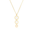 Collier 3 pierres rondes