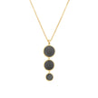 Collier 3 pierres rondes