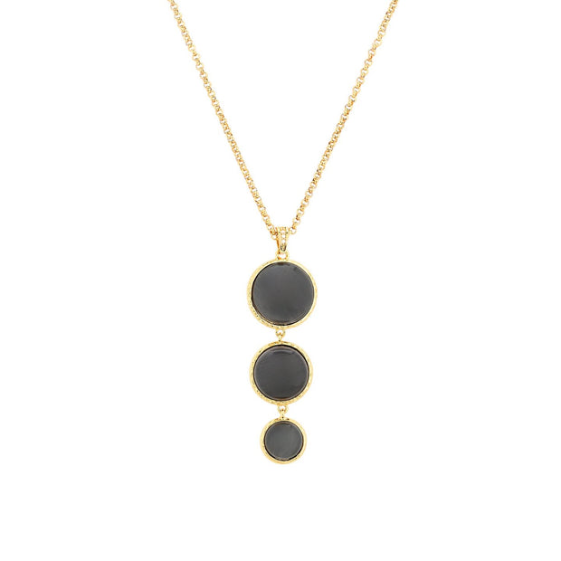 Collier 3 pierres rondes