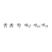 Pack de boucles d'oreilles petites  E423