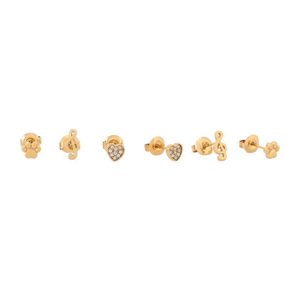 Pack de boucles d'oreilles petites E435