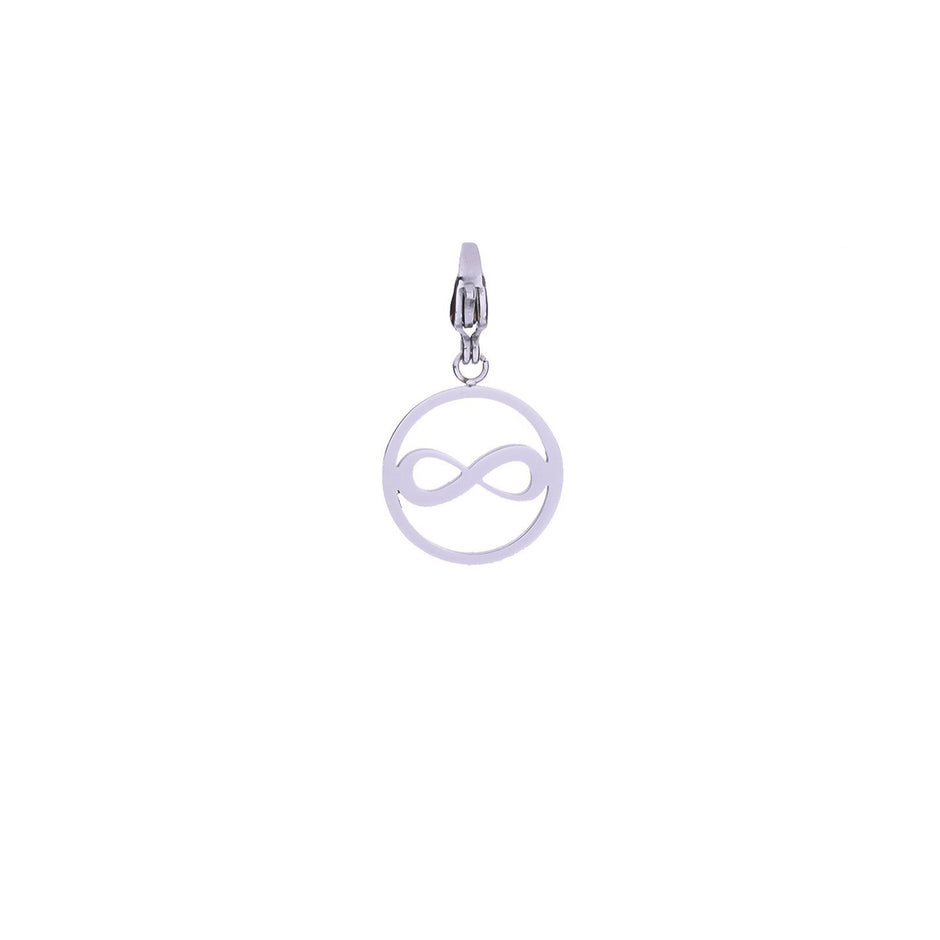 Charm Pendent rond avec infini