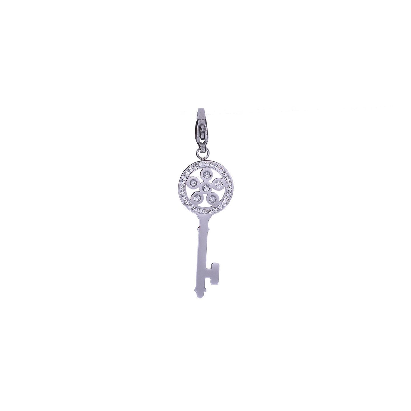 Charm Pendent clé avec zirconia