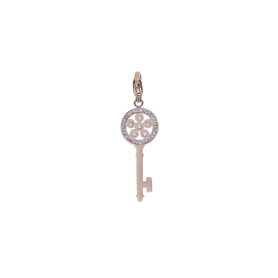 Charm Pendent clé avec zirconia