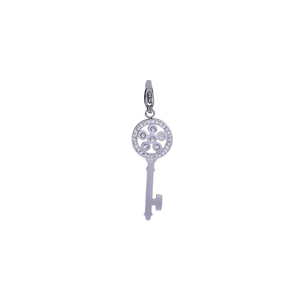 Charm Pendent clé avec zirconia