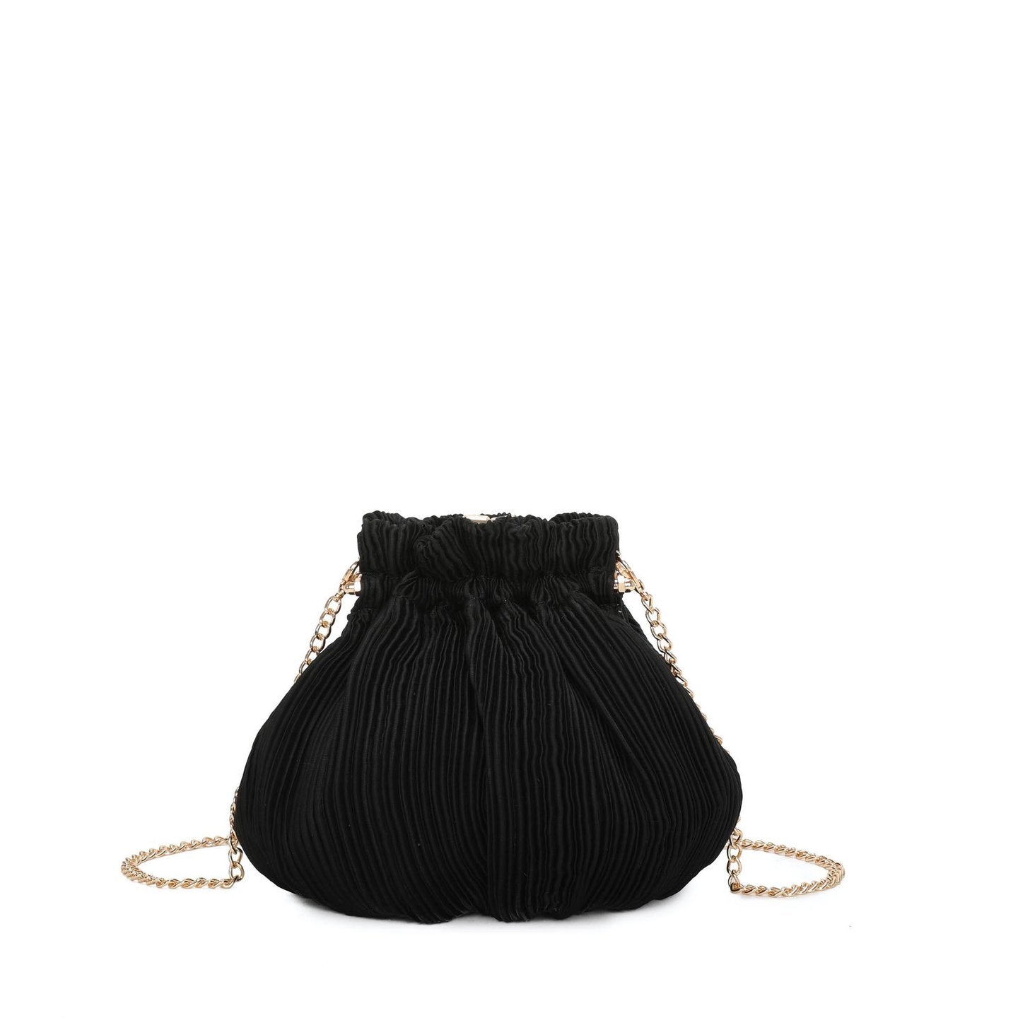 Pochette femme en tissu brillant