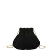 Pochette femme en tissu brillant