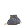 Pochette femme en tissu brillant