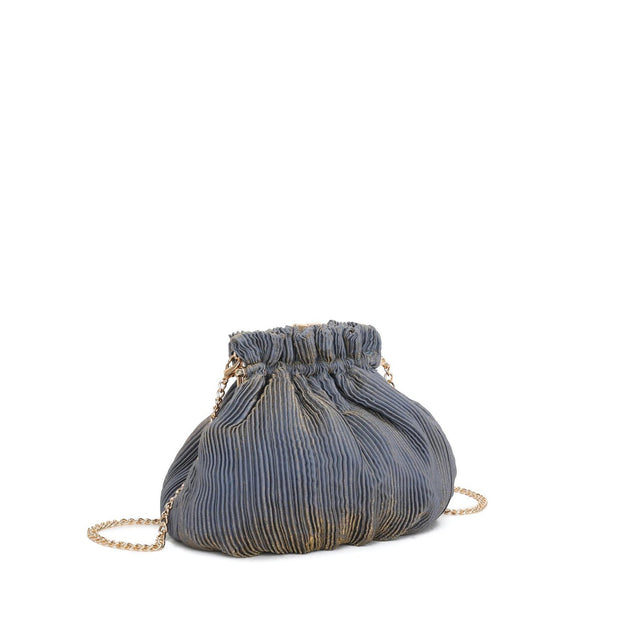 Pochette femme en tissu brillant