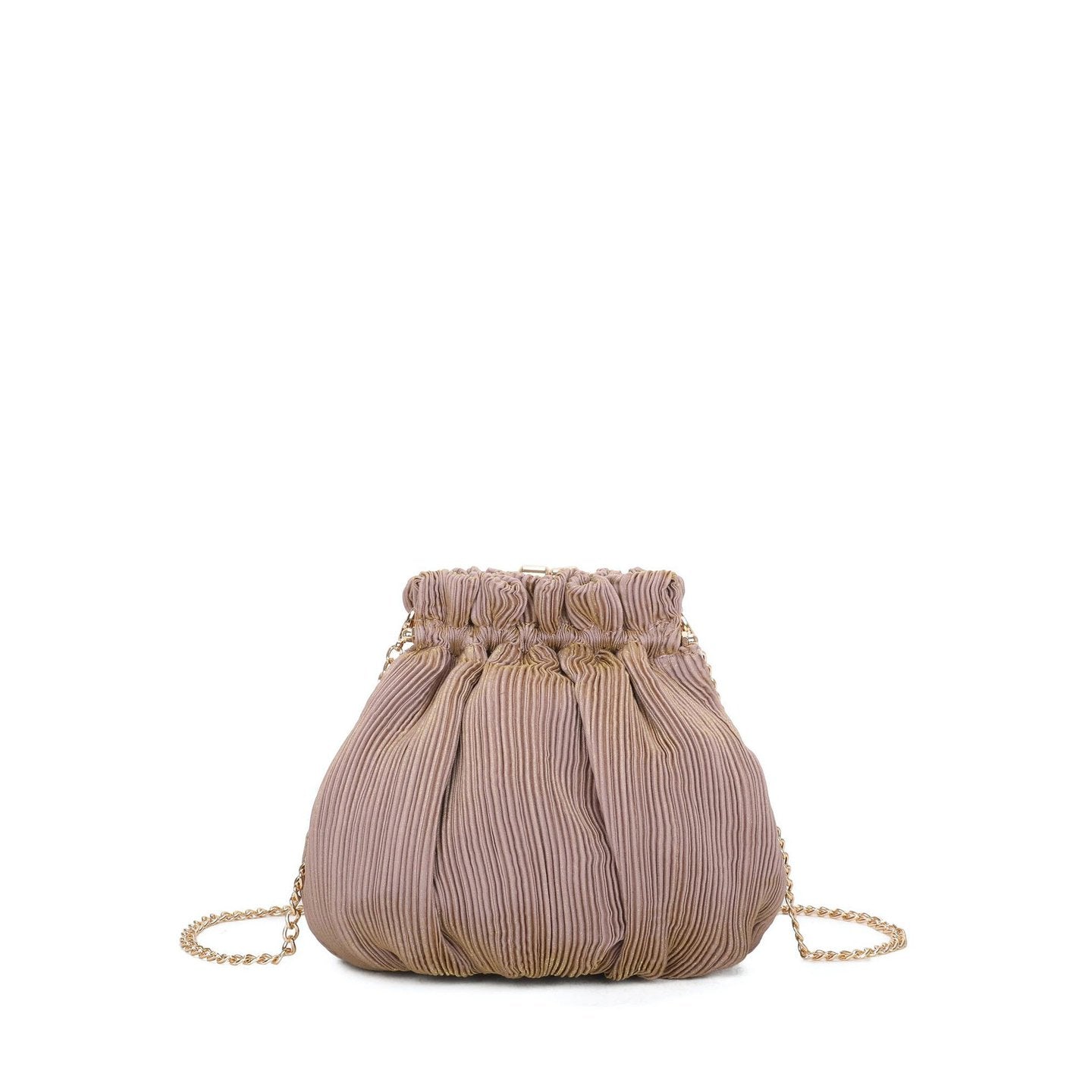 Pochette femme en tissu brillant