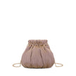 Pochette femme en tissu brillant