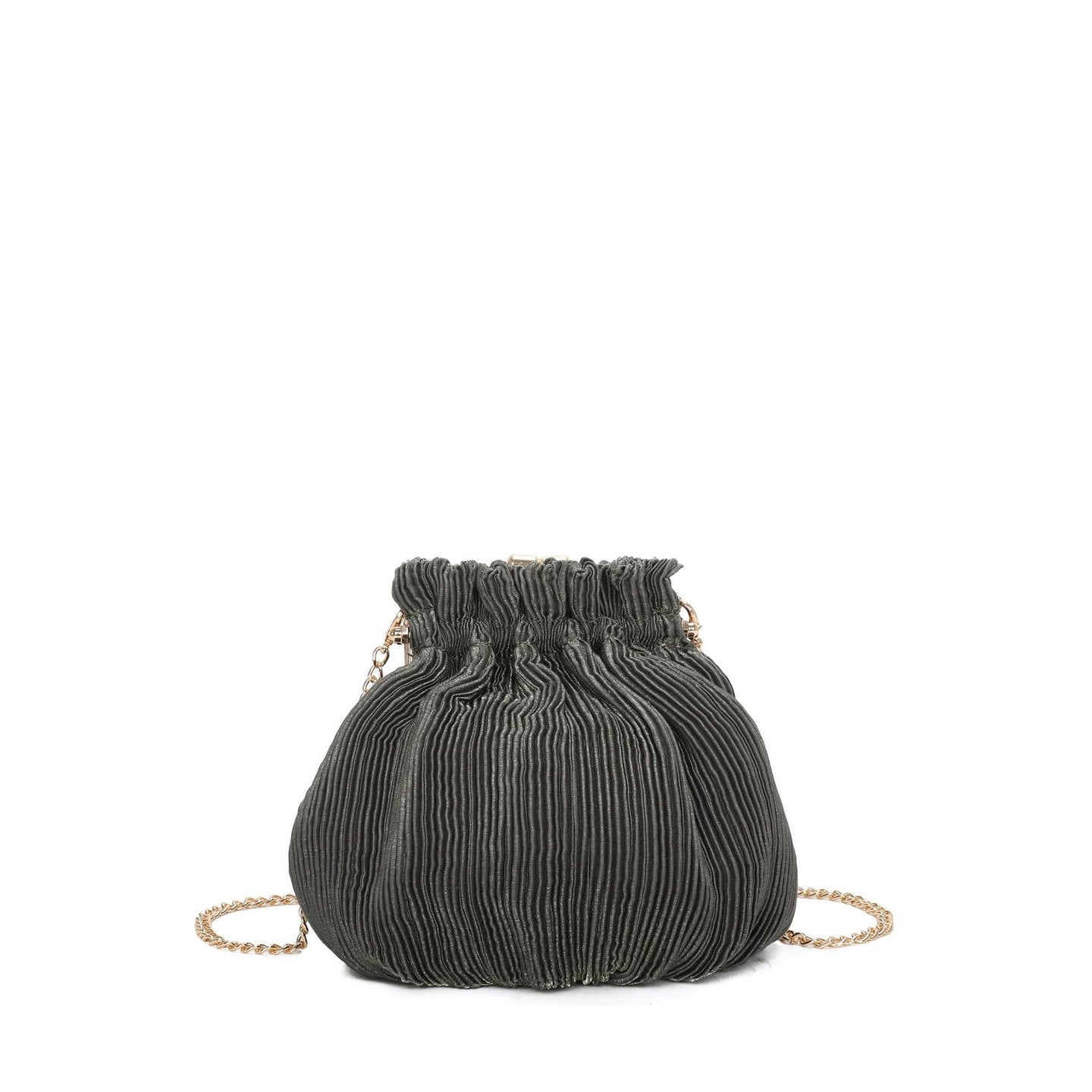 Pochette femme en tissu brillant