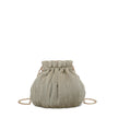 Pochette femme en tissu brillant