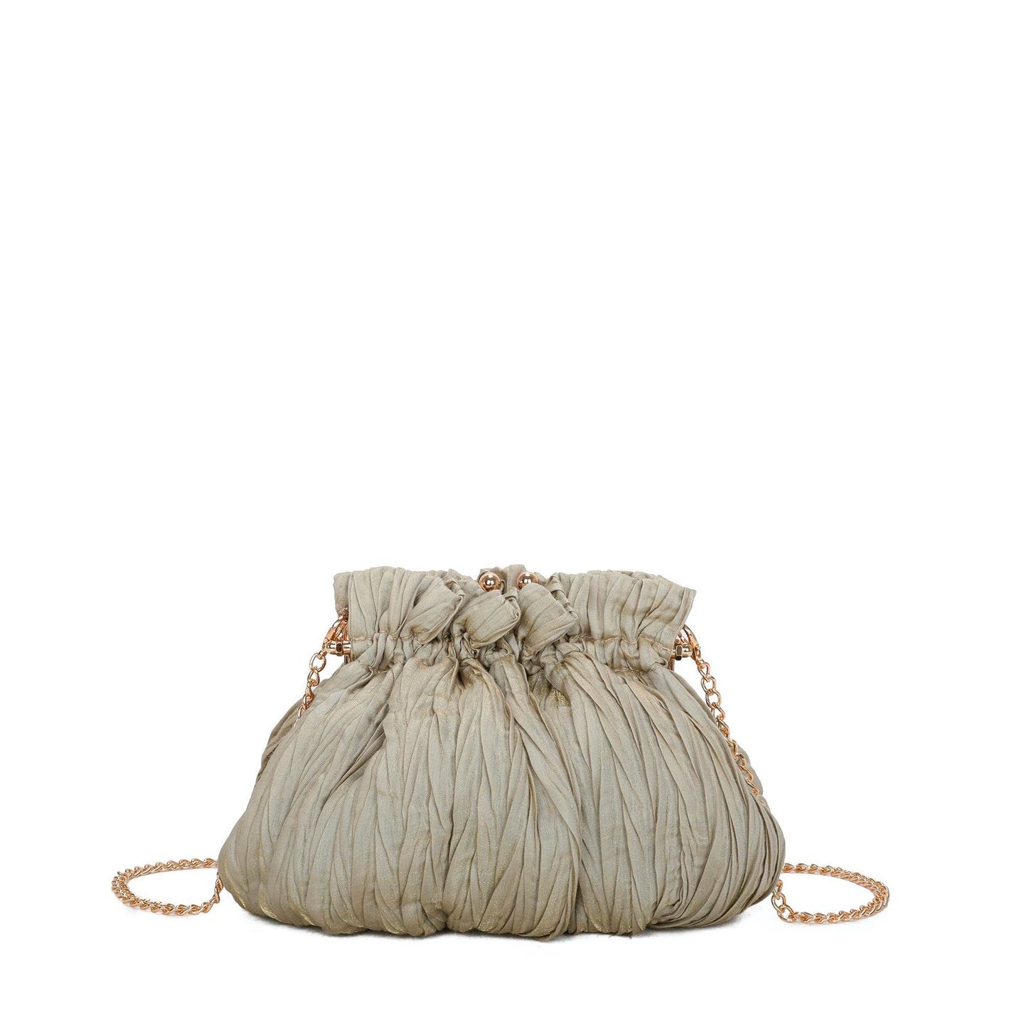 Sac de fête en tissu pailleté avec fermeture à pression