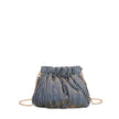 Sac de fête en tissu pailleté avec fermeture à pression