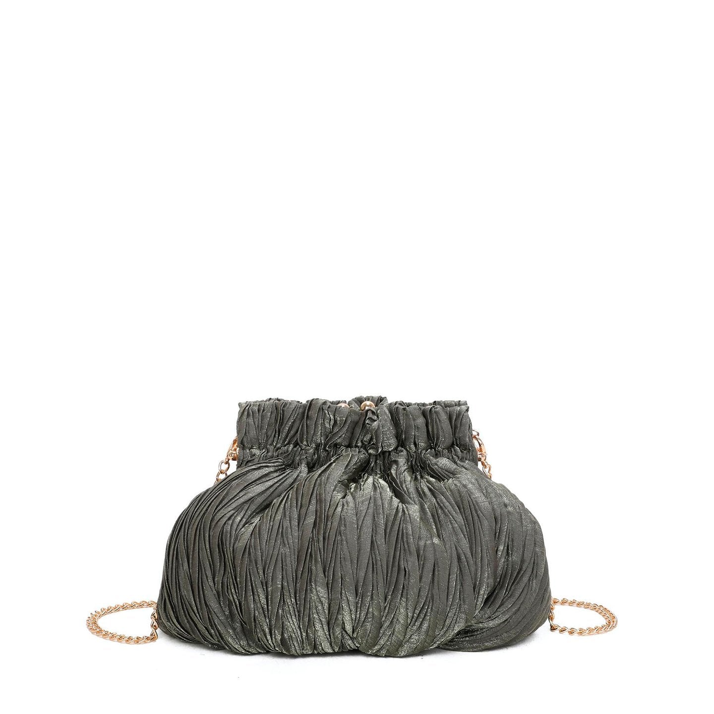 Sac de fête en tissu pailleté avec fermeture à pression