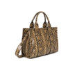 Sac style cabas à imprimé animalier