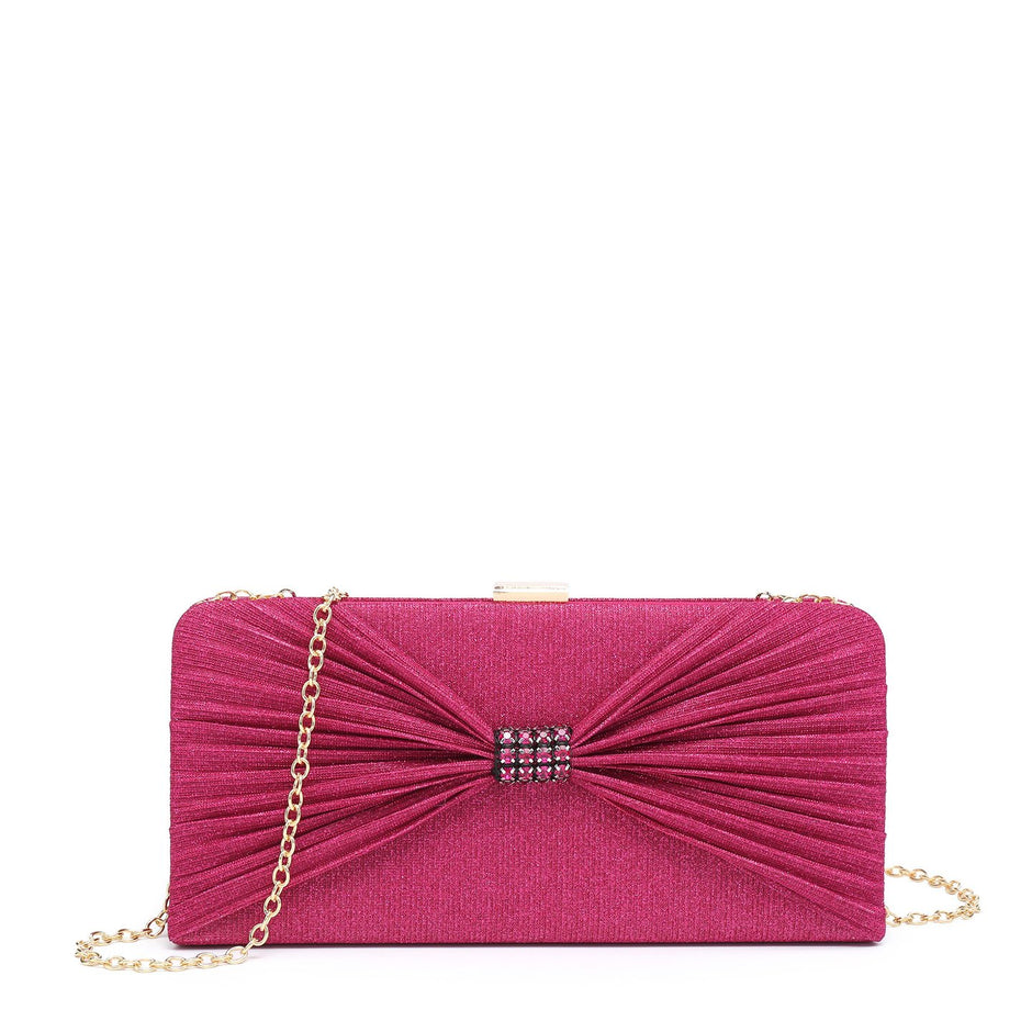 Pochette femme avec fronces