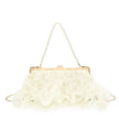 Pochette femme avec plumes