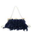 Pochette femme avec plumes