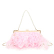 Pochette femme avec plumes