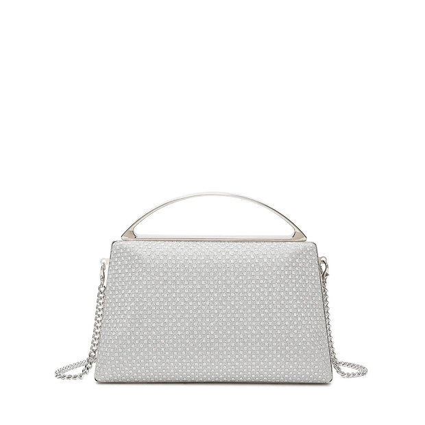 Pochette femme avec poignée dorée