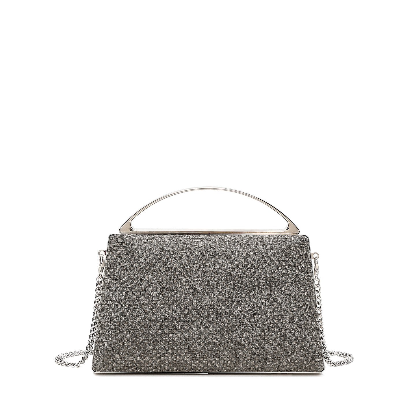 Pochette femme avec poignée dorée