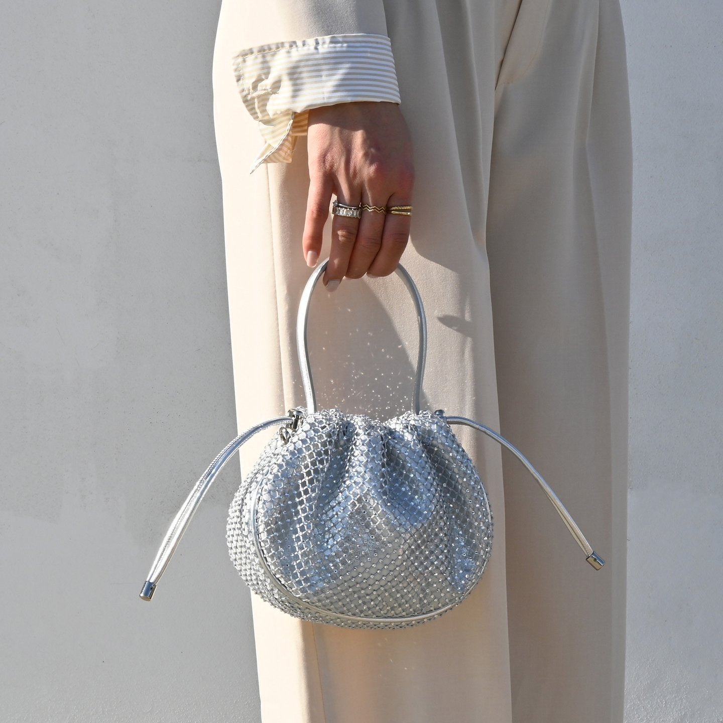 Pochette femme avec poignée