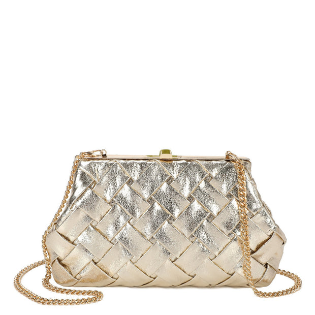 Pochette femme avec tressage