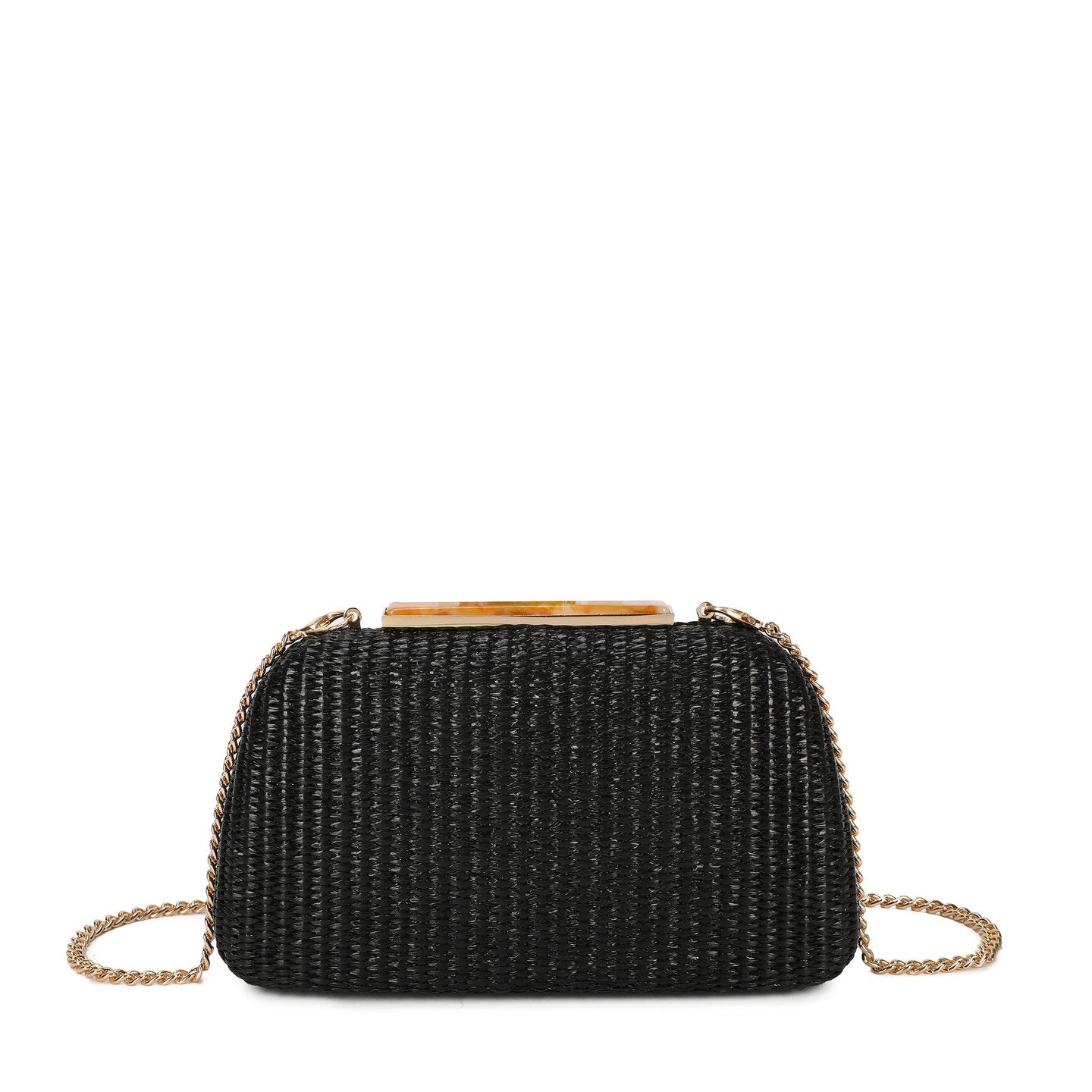 Pochette femme en raphia