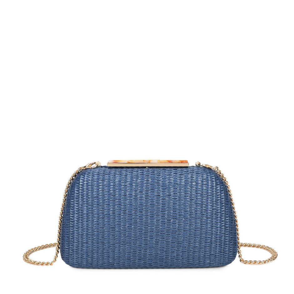 Pochette femme en raphia