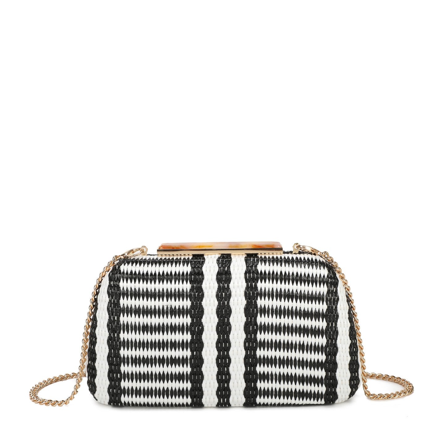Pochette femme en raphia