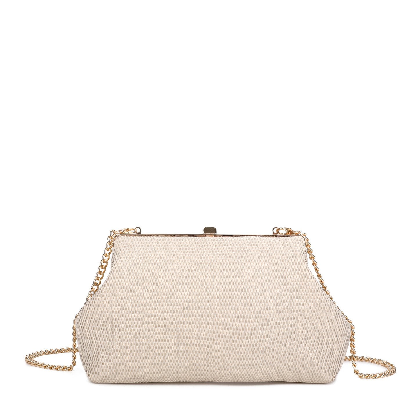 Pochette femme en raphia