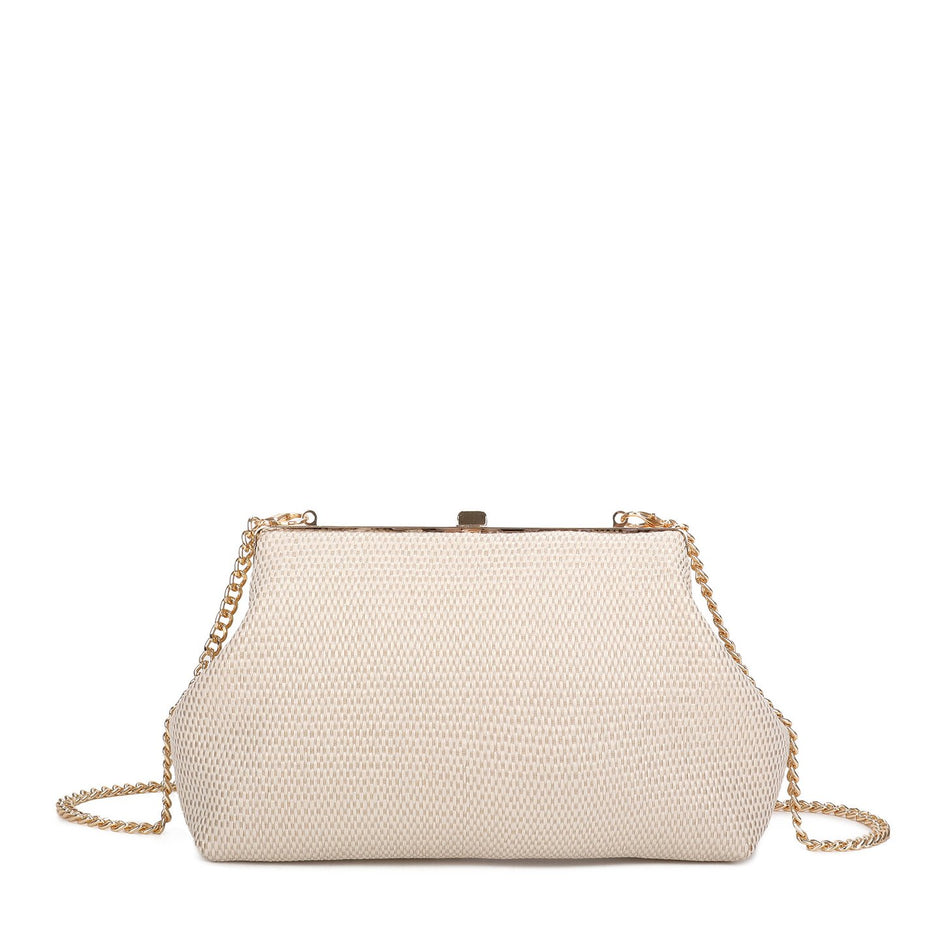 Pochette femme en raphia