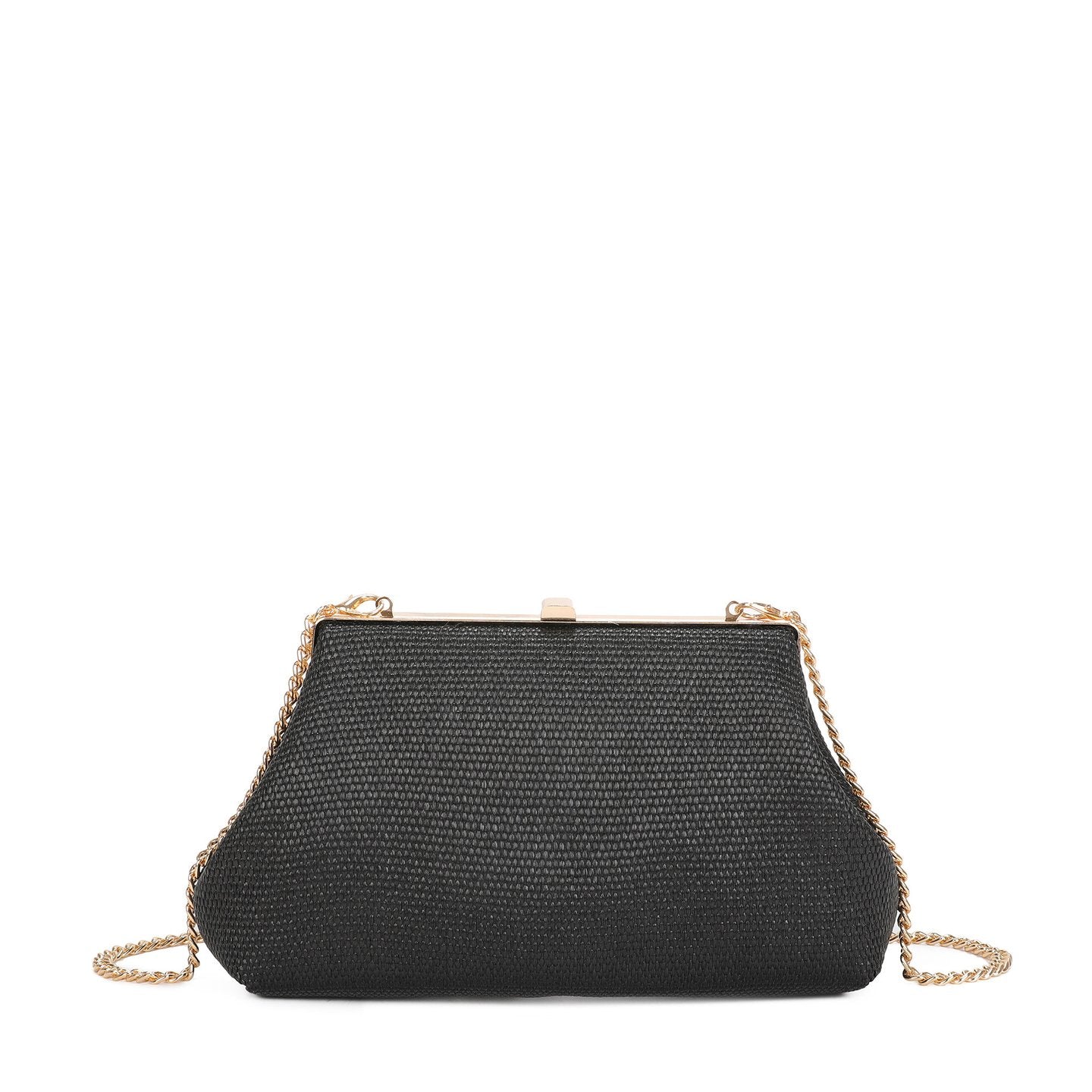 Pochette femme en raphia