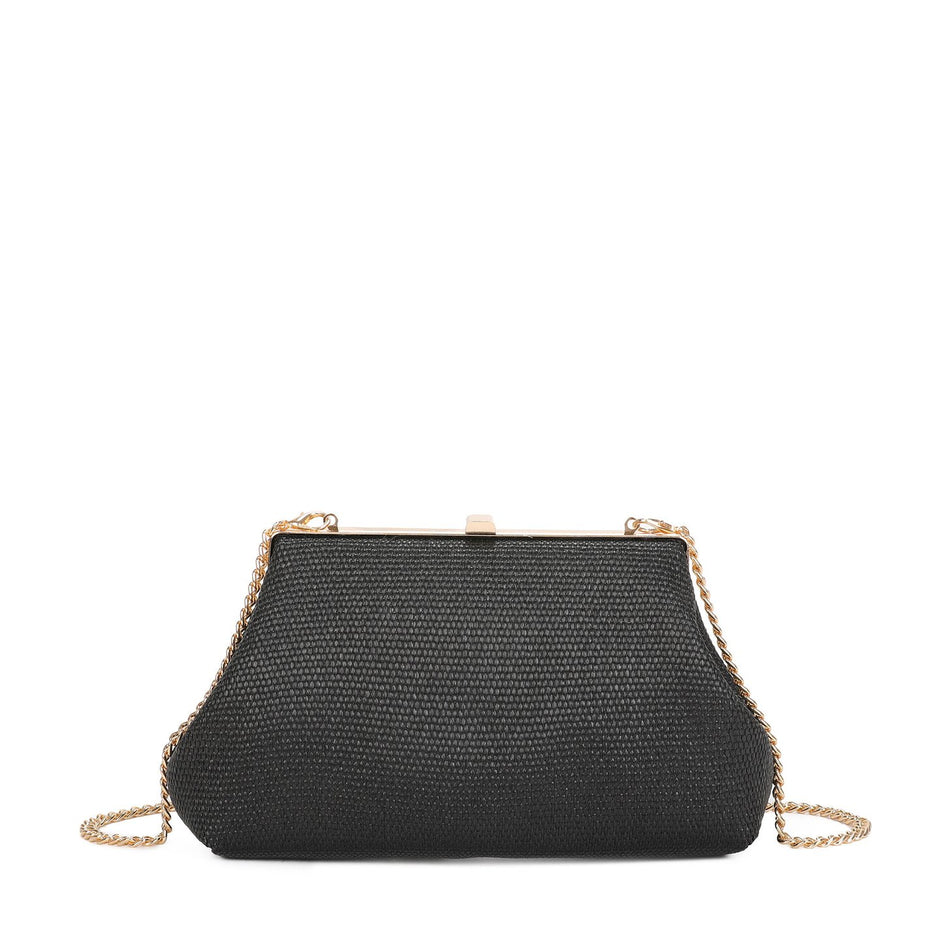 Pochette femme en raphia