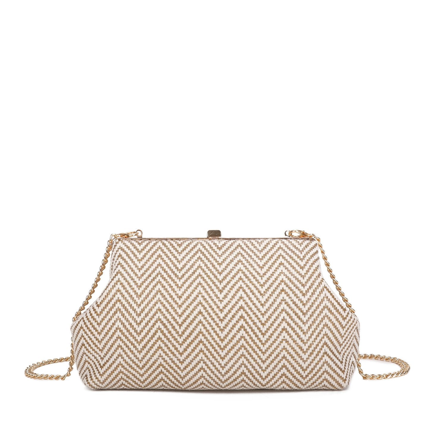 Pochette femme en raphia